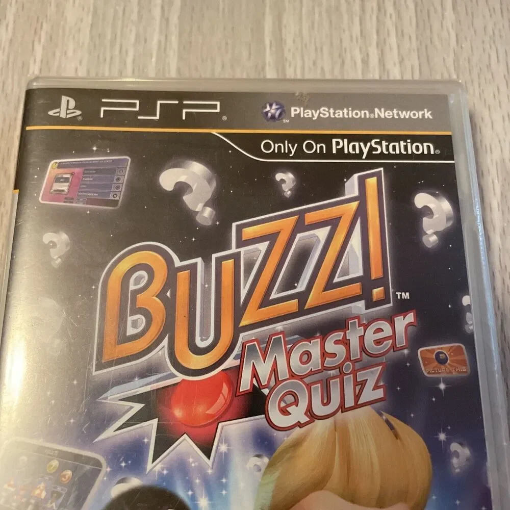 Buzz Master Quiz (Sony PSP, 2008) Trivia Game Sealed